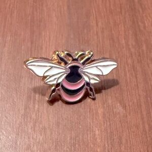 Women’s Accessories Fashion Cute Bee Enamel Pin Brooch-Black, White, Gold,& Pink